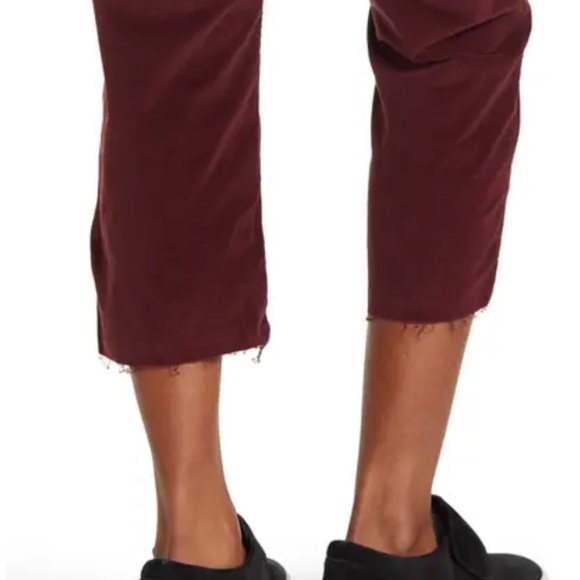 FRANK & EILEEN Kinsale Straight Leg burgundy micro corduroy pants NEW 2 4 - Picture 3 of 7